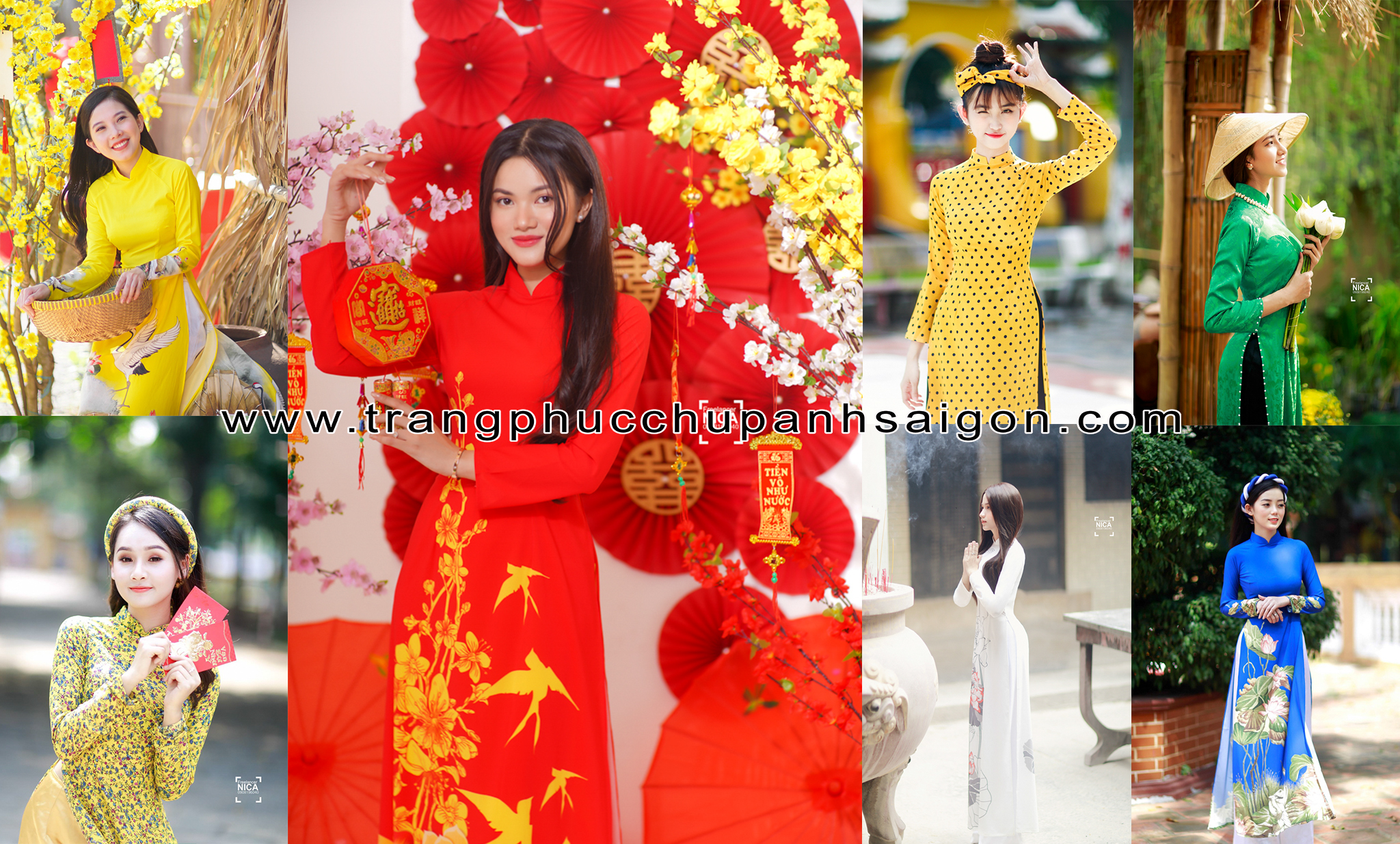 Cho thuê áo dài truyền thống ở quận Phú Nhuận Sài Gòn TPHCM