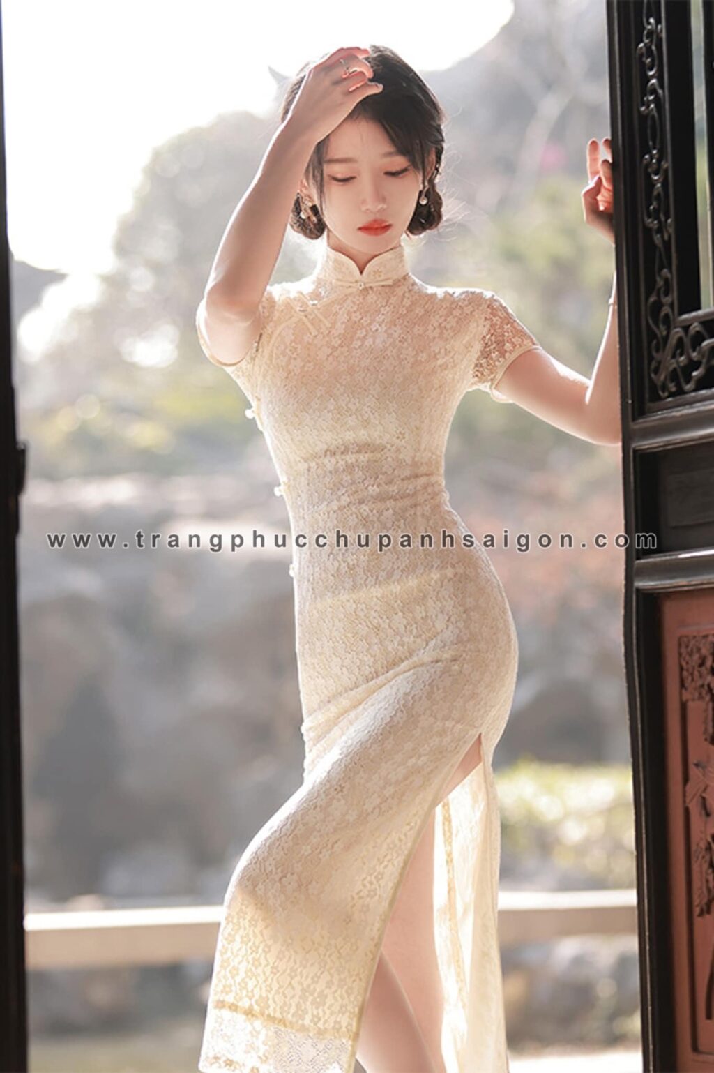 Mùa thu và mùa xuân yun sườn xám thanh niên Trung Quốc phong cách cô gái  tính khí dài phiên bản cải tiến chiếc váy cũ Thượng Hải sườn xám | Nhập